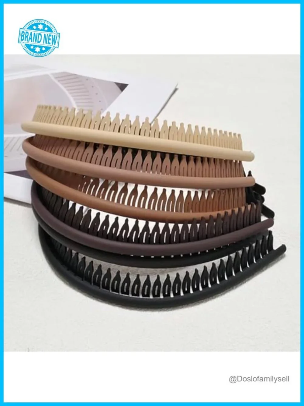 Non-Slip Serrated Headband for Face Washing, Sports, Makeup, 6 Pack